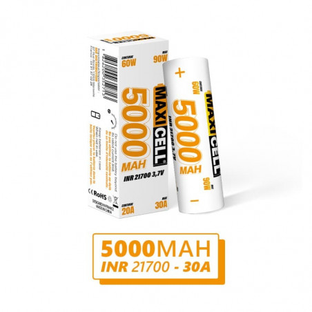 Accu 21700 30A 5000mAh - Maxi Cell