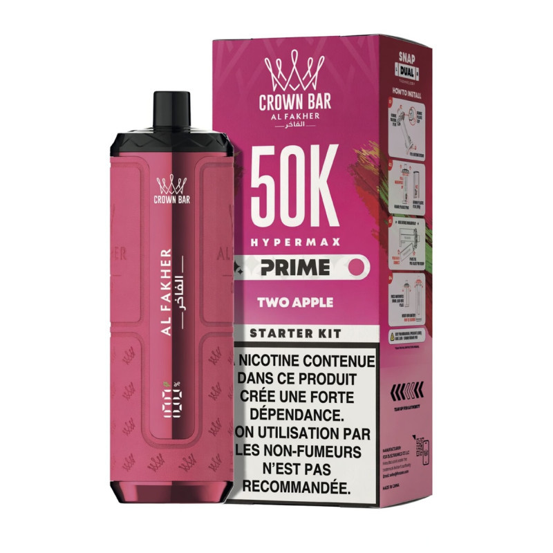 Two Apple Al Fakher 50K Hypermax Prime 6 mg