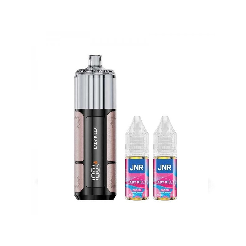 Lady Killa - Shisha Pro 39K avec 2 E-liquides - 1100mAh - 20ml / 20mg - JNR