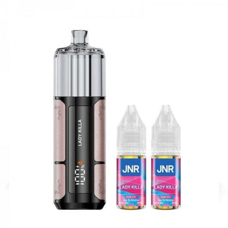 Lady Killa - Shisha Pro 39K avec 2 E-liquides - 1100mAh - 20ml / 20mg - JNR
