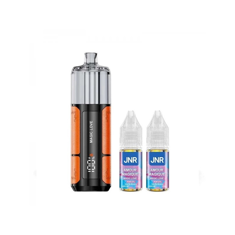 Magic Love - Shisha Pro 39K avec 2 E-liquides - 1100mAh - 20ml / 20mg - JNR