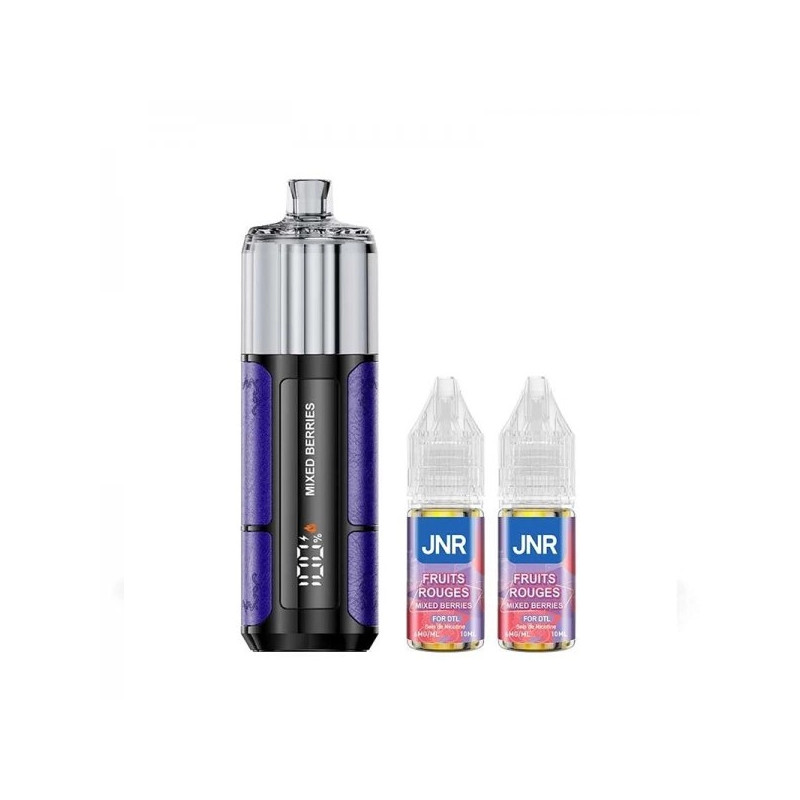 Mixed Berries - Shisha Pro 39K avec 2 E-liquides - 1100mAh - 20ml / 20mg - JNR