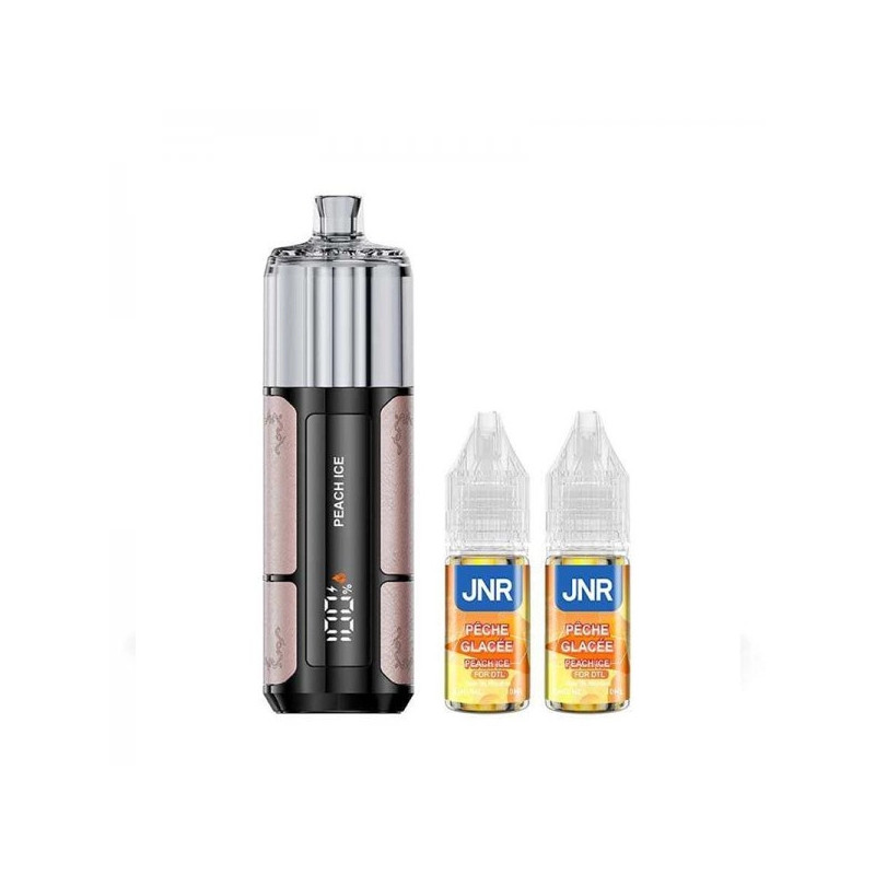 Peach Ice - Shisha Pro 39K avec 2 E-liquides - 1100mAh - 20ml / 20mg - JNR