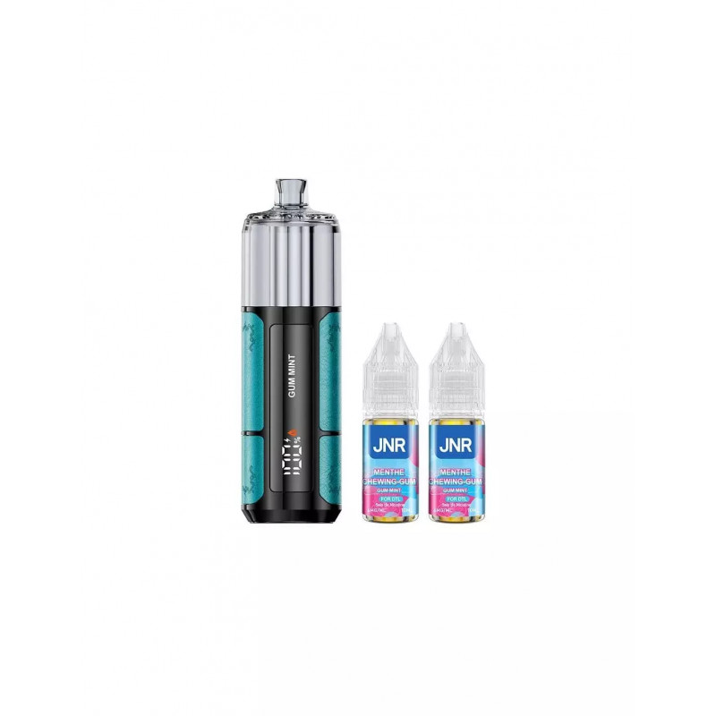 Chewing-Gum Menthe - Shisha Pro 39K avec 2 E-liquides - 1100mAh - 20ml / 20mg - JNR