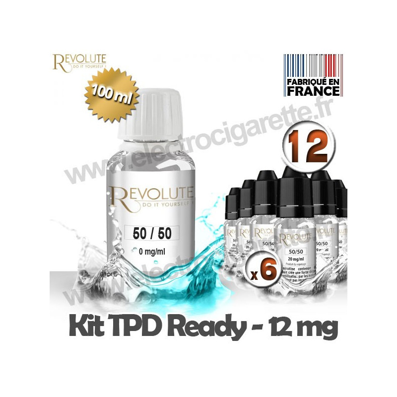 Kit TPD Ready DiY 12 mg - 50% PG / 50% VG - Revolute