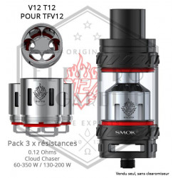 Pack 3 x Résistances V12 T12 TFV12 - 0.12 ohm - Smoktech