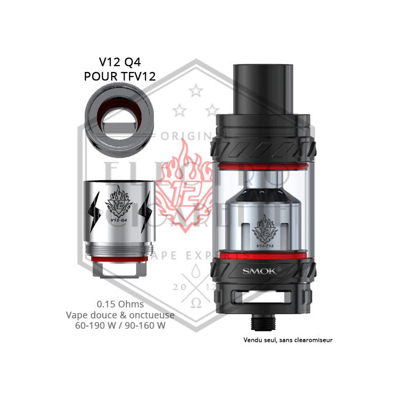 Résistance V12 Q4 TFV12 - 0.15 ohm - Smoktech