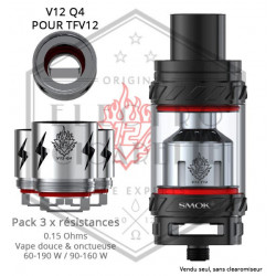Pack de 3 x Résistances V12 Q4 TFV12 - 0.15 ohm - Smoktech