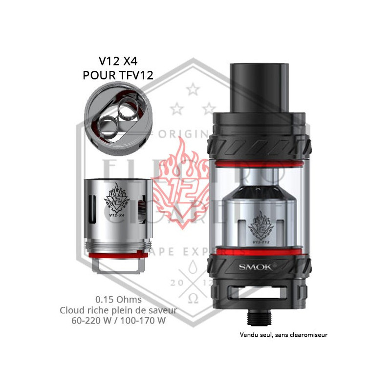 Résistance V12 X4 TFV12 - 0.15 ohm - Smoktech
