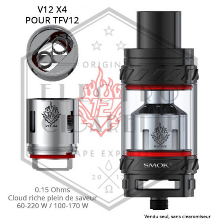 Résistance V12 X4 TFV12 - 0.15 ohm - Smoktech