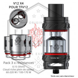 Pack de 3 x Résistances V12 X4 TFV12 - 0.15 ohm - Smoktech