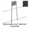 Résistance Flat Twisted en 0,36 Ohm