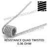 Résistance Quad Twisted en 0,36 Ohm
