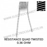 Résistance Quad Twisted en 0,36 Ohm
