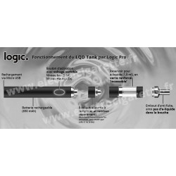 LQD Tank à réservoir rechargeable - Cigarette electronique Logic Pro