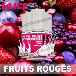 Pack 5 flacons 10 ml Fruits rouges - D'Lice