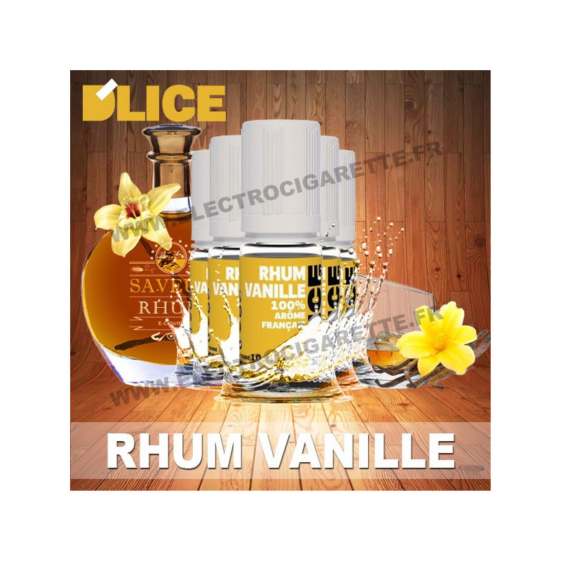 Pack 5 flacons 10 ml Rhum Vanille - D'Lice