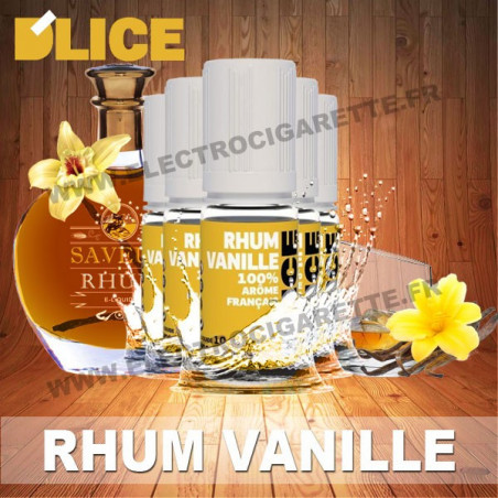 Pack 5 flacons 10 ml Rhum Vanille - D'Lice