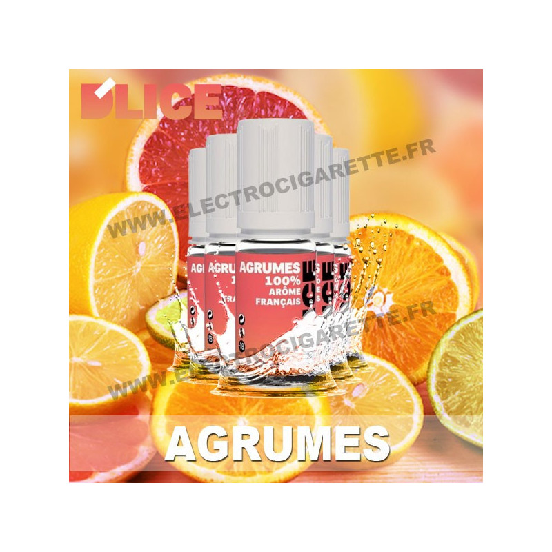 Pack 5 flacons 10 ml Agrume - D'Lice