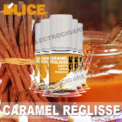 Pack 5 flacons 10 ml Caramel Réglisse - D'Lice