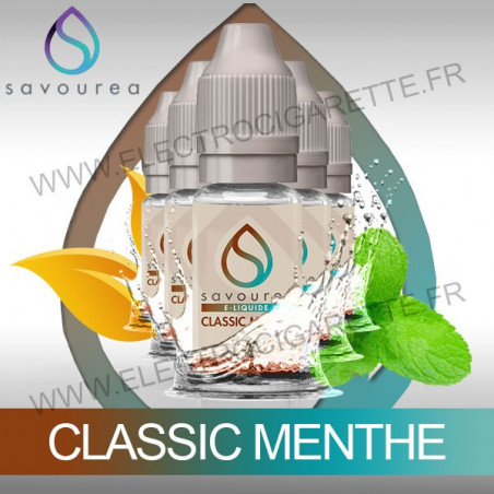 Pack 5 flacons 10 ml Classic Menthe - Savourea