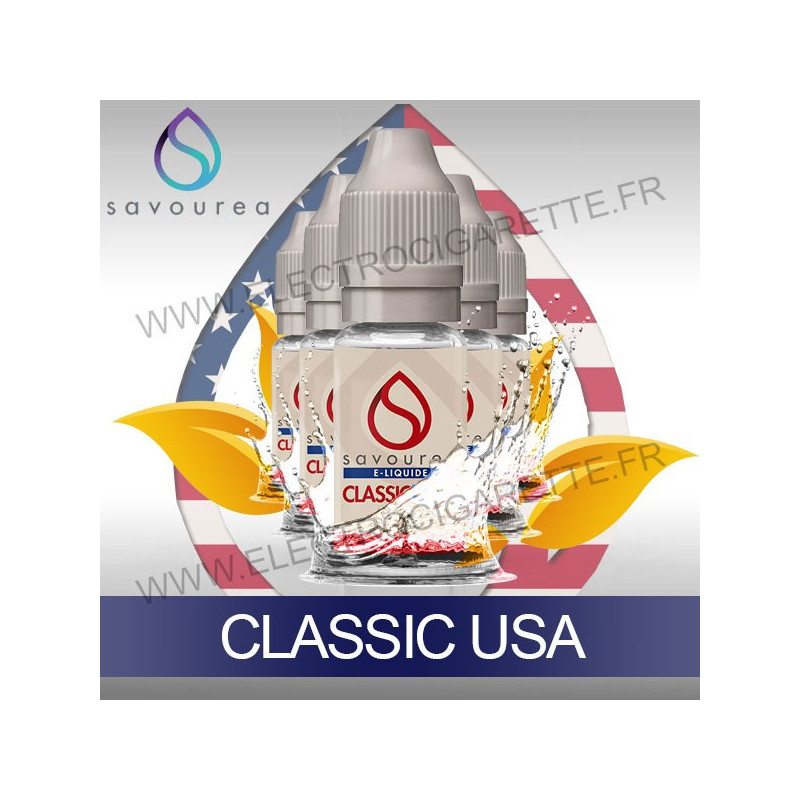 Pack 5 flacons 10 ml Classic USA - Savourea