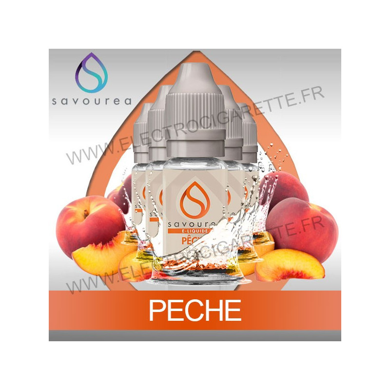 Pack 5 flacons 10 ml Pêche - Savourea
