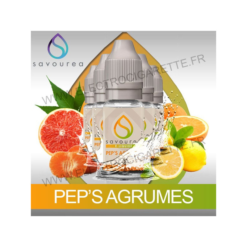 Pack 5 flacons 10 ml Pep's Agrumes - Savourea