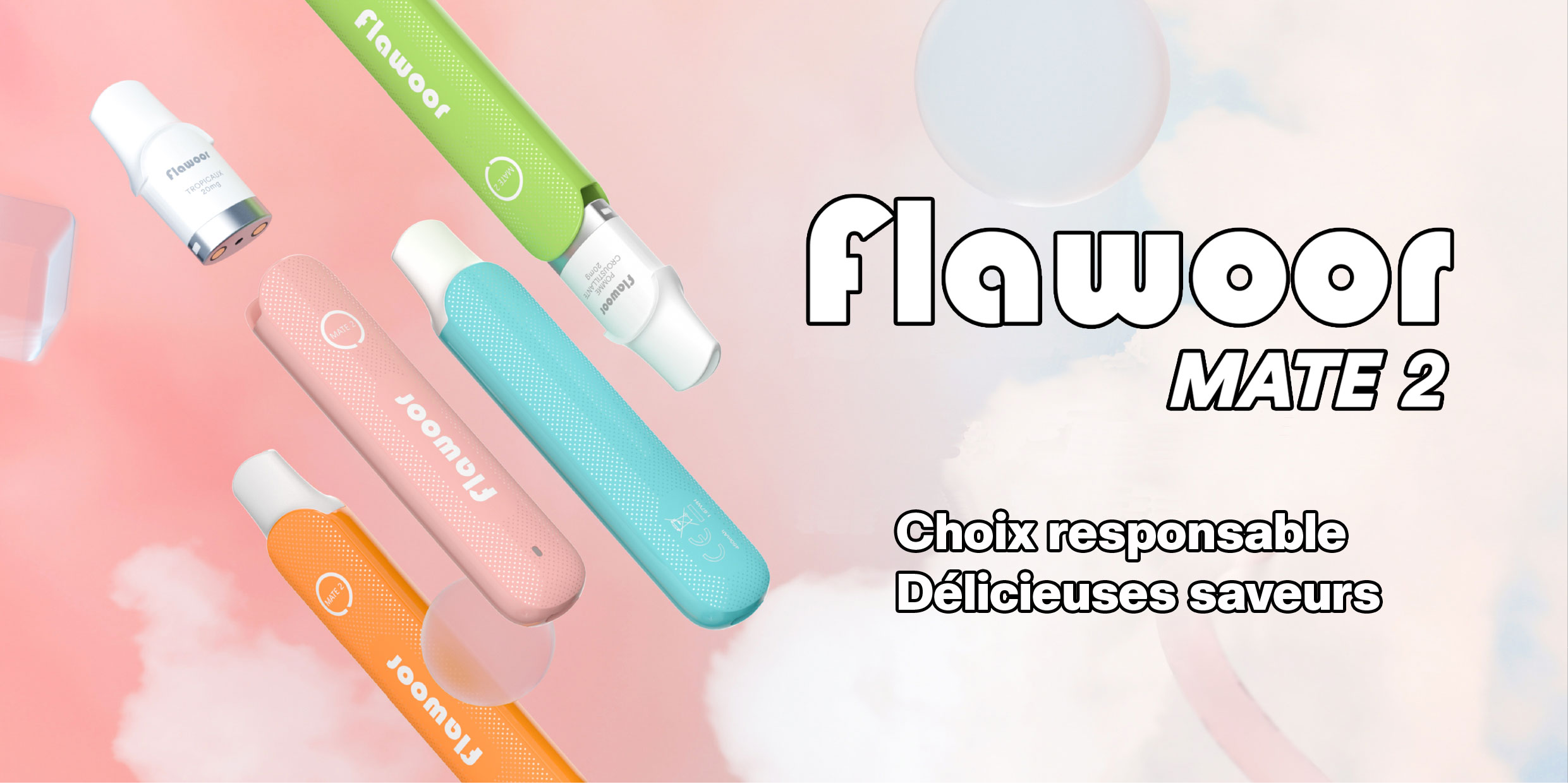 La vape pen du produit Flawoor Mate 2 Pastèque Glacée