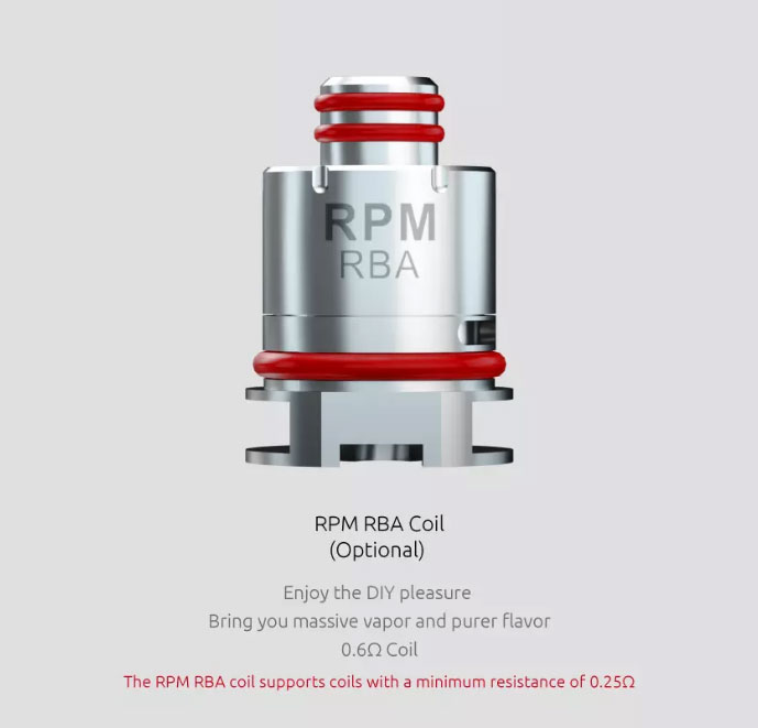 Base RBA RPM40 - Smok - Infos
