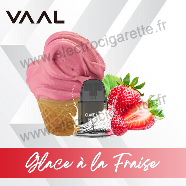 Cartouche Pod VAAL CC Glace à la Fraise - Strawberry Ice Cream