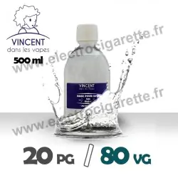 Base 20% PG / 80% VG - VDLV - 500 ml