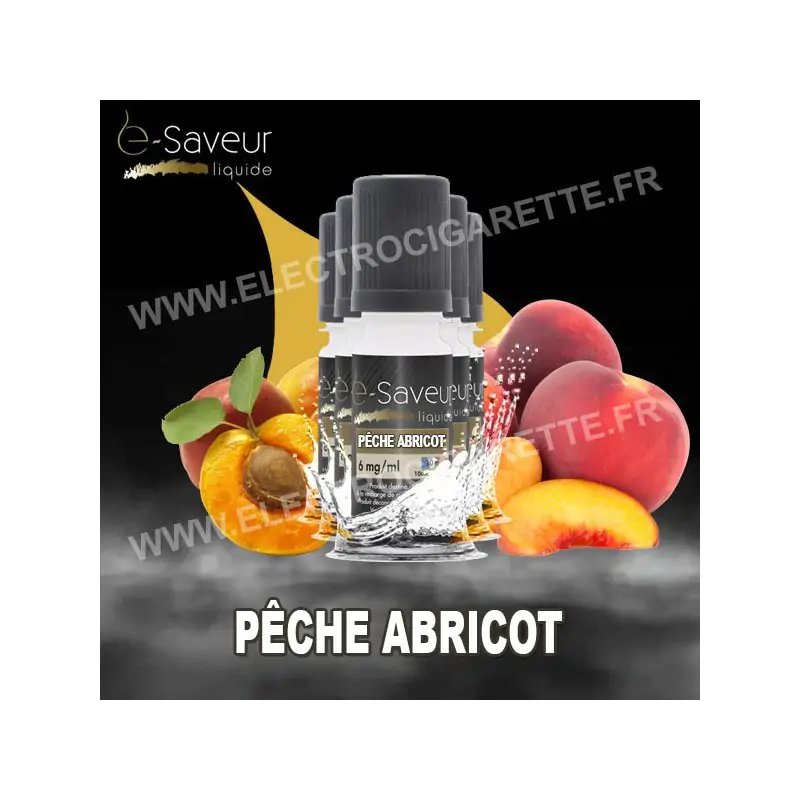 Pack 5x10 ml - Pêche Abricot - e-Saveur