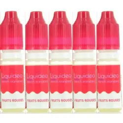 Pack de 5 flacons 	Fruits Rouges Liquideo French Standard - Liquideo