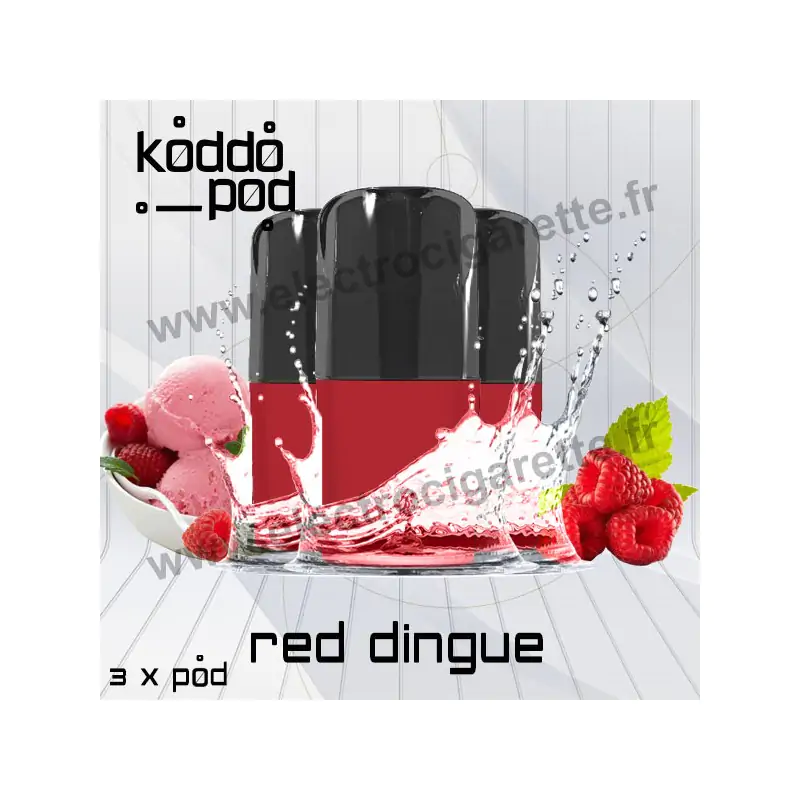 Red Dingue - 3 x Pods Nano - KoddoPod Nano - Nouveaux Pods
