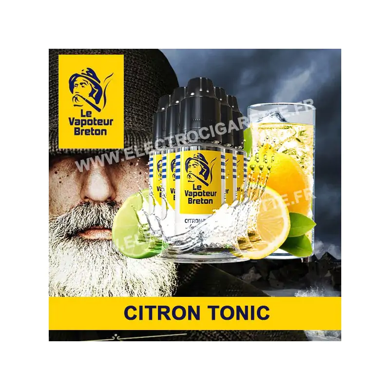 Pack de 5 x Citron Tonic - L'Authentic - Le Vapoteur Breton - 10 ml
