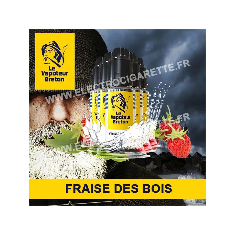 Pack de 5 x Fraise des bois - L'Authentic - Le Vapoteur Breton - 10 ml