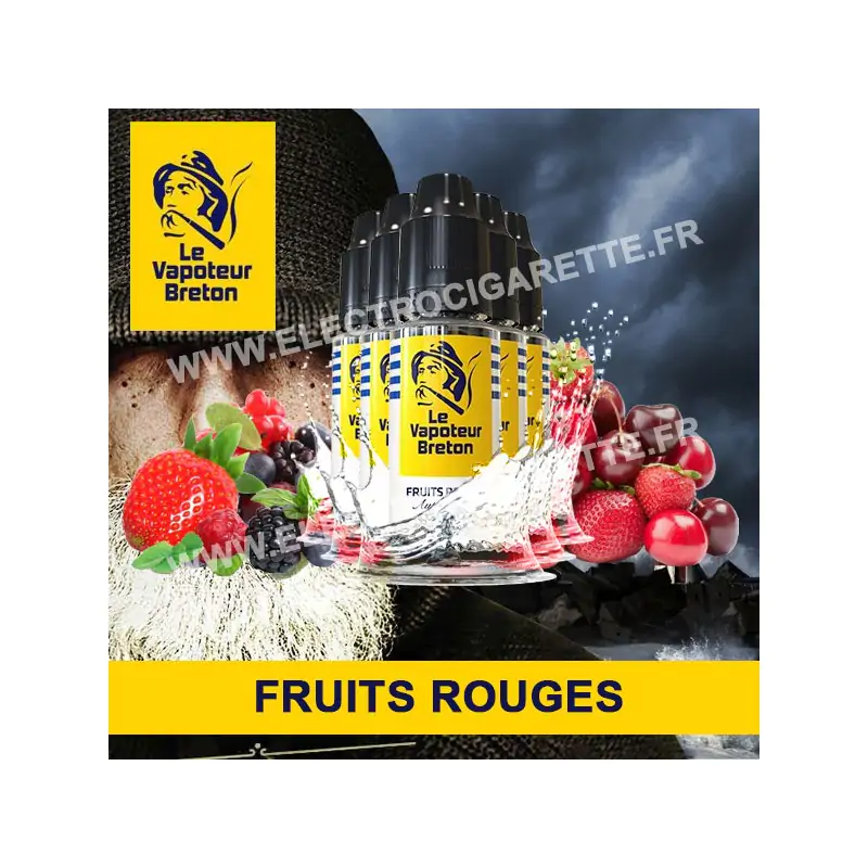 Pack de 5 x Fruits Rouges - L'Authentic - Le Vapoteur Breton - 10 ml
