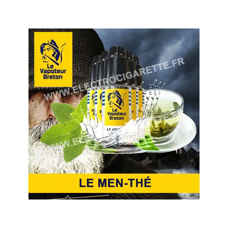 Pack de 5 x Le Men-Thé - L'Authentic - Le Vapoteur Breton - 10 ml
