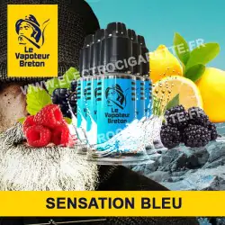 Pack de 5 x Bleu - Sensation - Le Vapoteur Breton - 10 ml