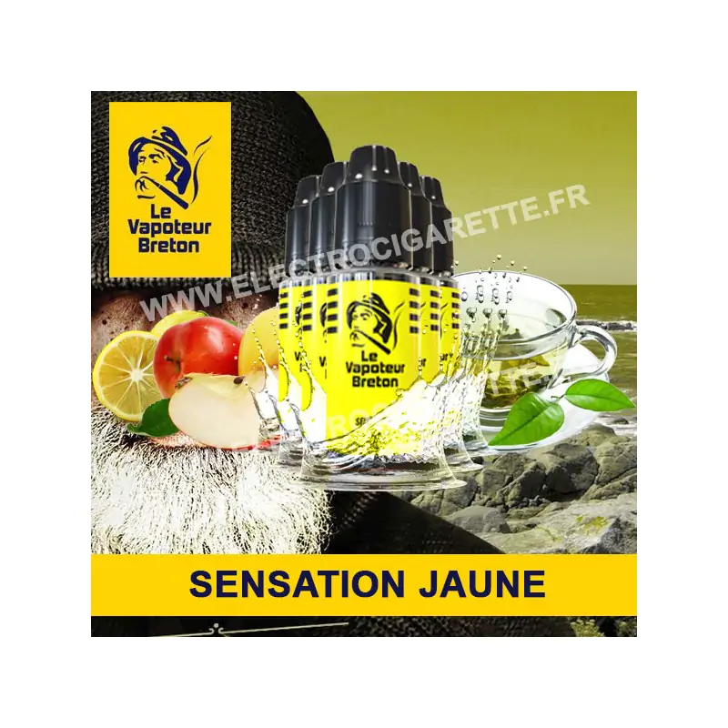 Pack de 5 x Jaune - Sensation - Le Vapoteur Breton - 10 ml