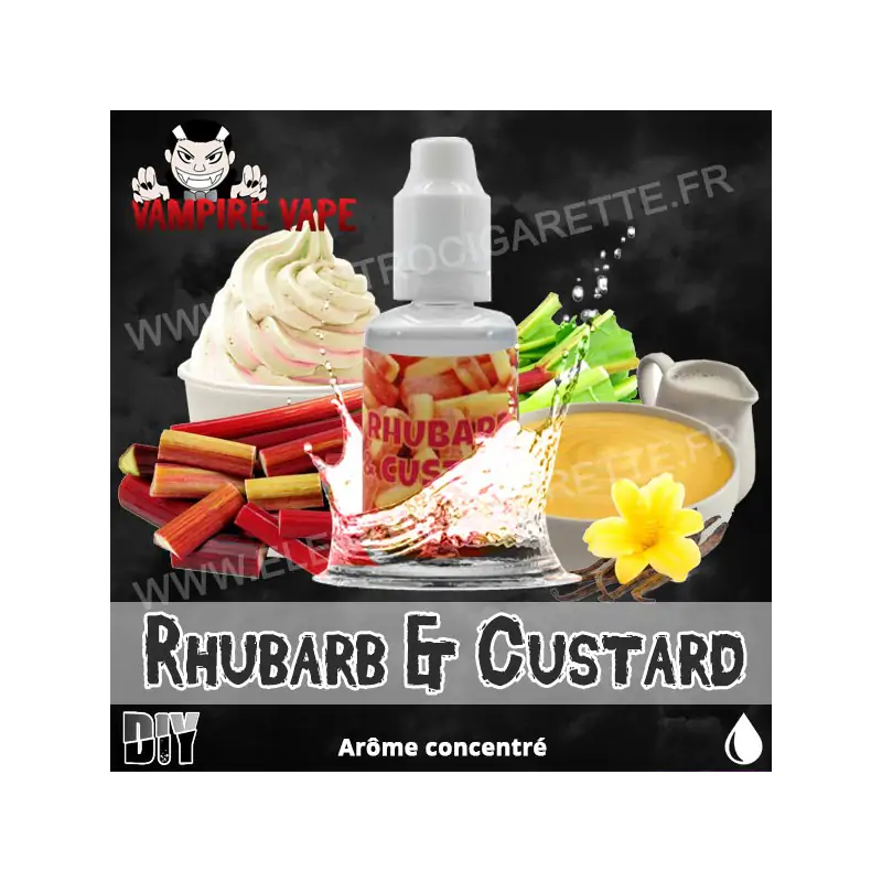 Rhubarb and Custard - Vampire Vape - Arôme concentré - 30ml