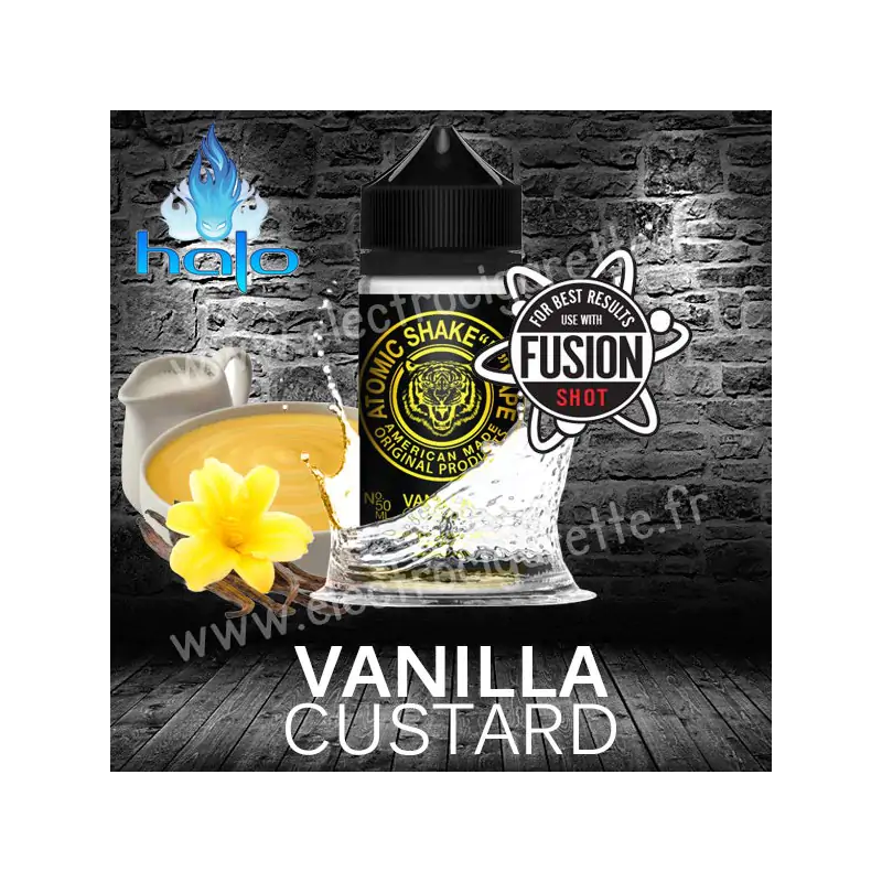 Vanilla Custard - Atomic - Halo Shake n Vape - ZHC 50ml