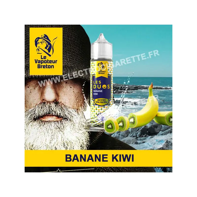 Banane Kiwi - Les Duos - Le Vapoteur Breton - ZHC - 50 ml