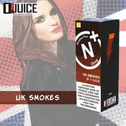 UK Smokes - T-Juice - 10ml - Nicotine Plus - Sel de nicotine