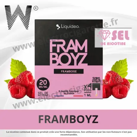 Framboyz - 4 x Pod 1ml - Wpod Liquideo