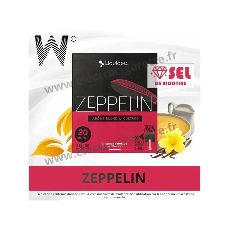 Zeppelin - 4 x Pod 1ml - Wpod Liquideo