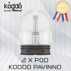 Pack de 2 x Pods 2ml 1.3ohm - Koddo Pavinno - Couleur Blanc
