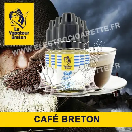 Pack de 5 x Café Breton - L'Authentic - Le Vapoteur Breton - 10 ml