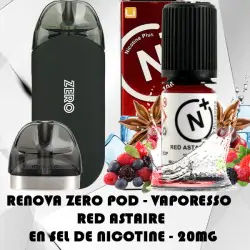 Renova Zero Pod avec Red Astaire en Sel de nicotine 20mg - Vaporesso